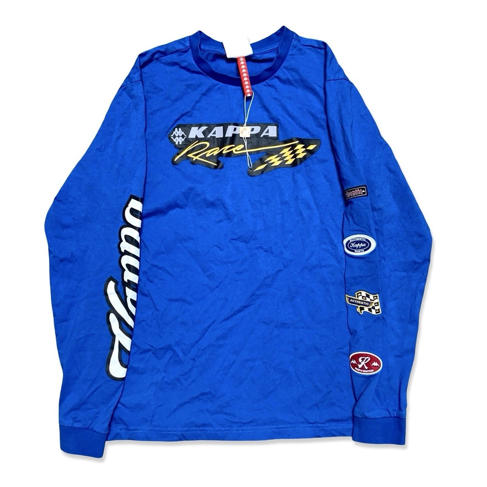 Kappa Race Long Sleeve Racing Shirt Men's M Blue Streetwear Racing